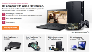 Sony Will Give You a Free PS3 or PS Vita If You Buy a Vaio Laptop